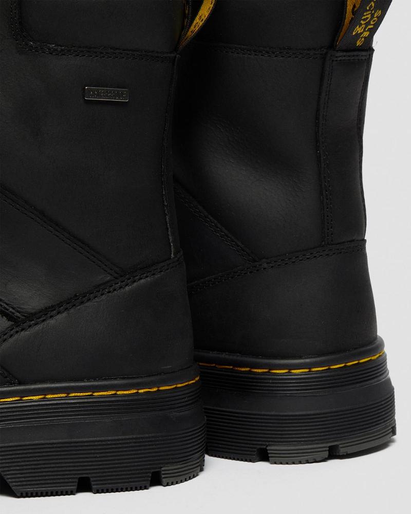 Dr Martens Iowa Waterdichte Poly Enkellaars Heren Zwart | NL 359KOR